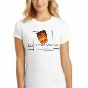 Light's Over America White Tee